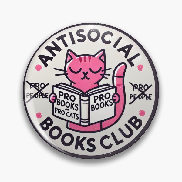 Item preview, Pink Bookish Antisocial Books Club designed and sold by maximinano100k.