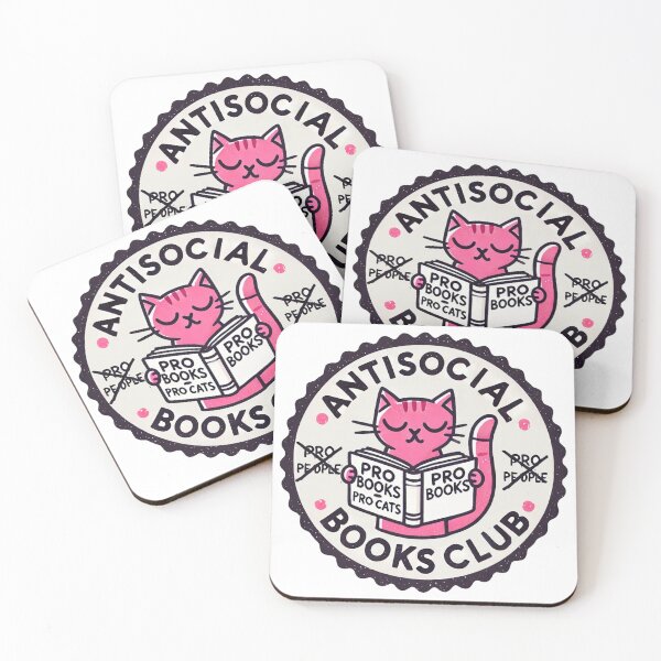 Item preview, Pink Bookish Antisocial Books Club designed and sold by maximinano100k.