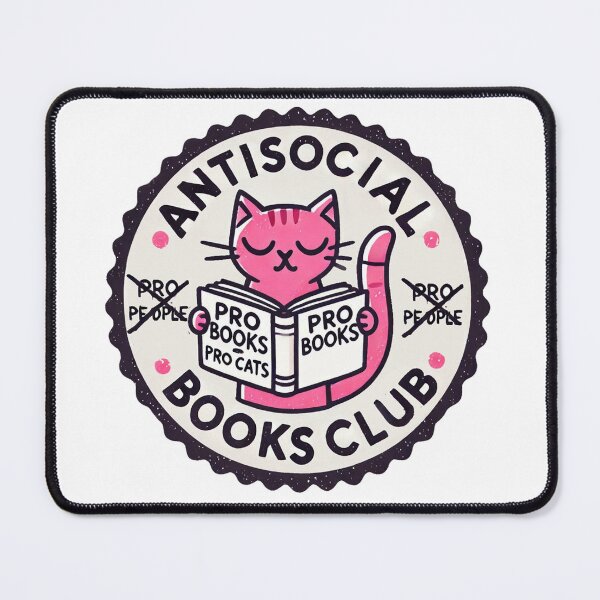 Item preview, Pink Bookish Antisocial Books Club designed and sold by maximinano100k.