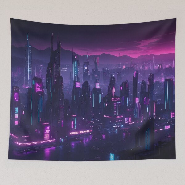 Item preview, Cyberpunk City Skyline designed and sold by papi1998.