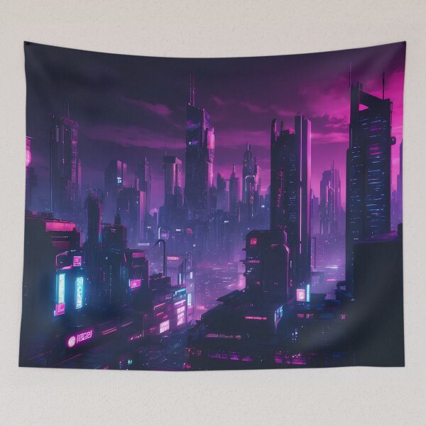 Item preview, Cyberpunk City Skyline designed and sold by papi1998.