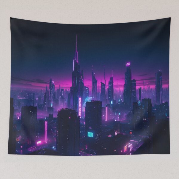 Item preview, Cyberpunk City Skyline designed and sold by papi1998.