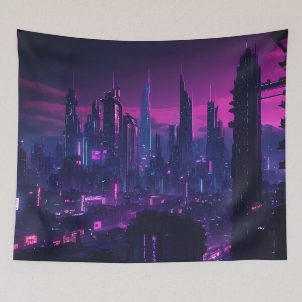 Item preview, Cyberpunk City Skyline designed and sold by papi1998.