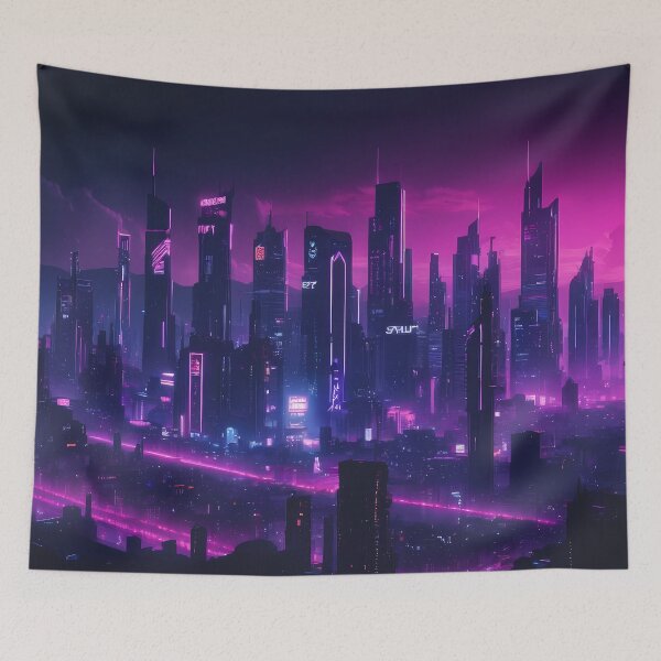 Item preview, Cyberpunk City Skyline designed and sold by papi1998.
