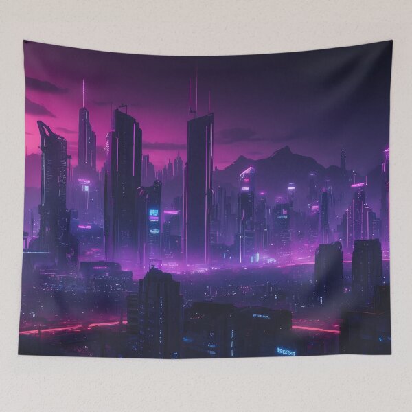 Item preview, Cyberpunk City Skyline designed and sold by papi1998.