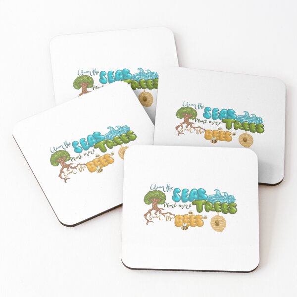 Item preview, Clean the Seas, Plant more Trees, Save the Bees designed and sold by Teona Seabrook.