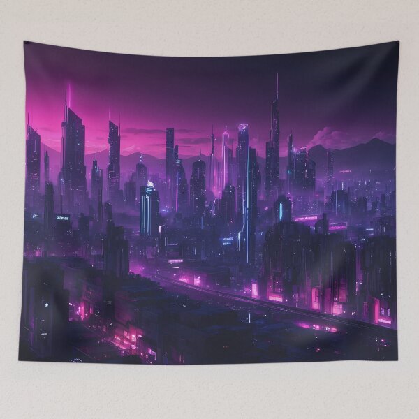 Item preview, Cyberpunk City Skyline designed and sold by papi1998.