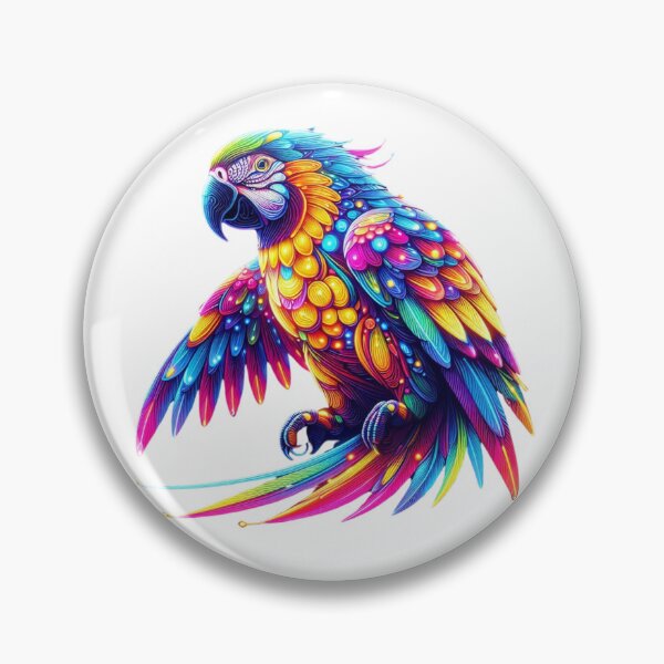 Item preview, Colorful glowing parrot designed and sold by GloriousArtSKD.