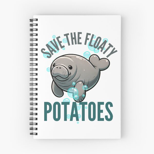 Item preview, Save The Floaty Potatoes Funny Manatee designed and sold by so9rat.