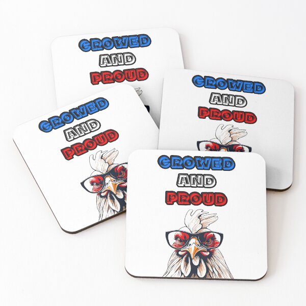 Item preview, Crowed and Proud - Rooster quotes 2 designed and sold by Tom-Johnson.