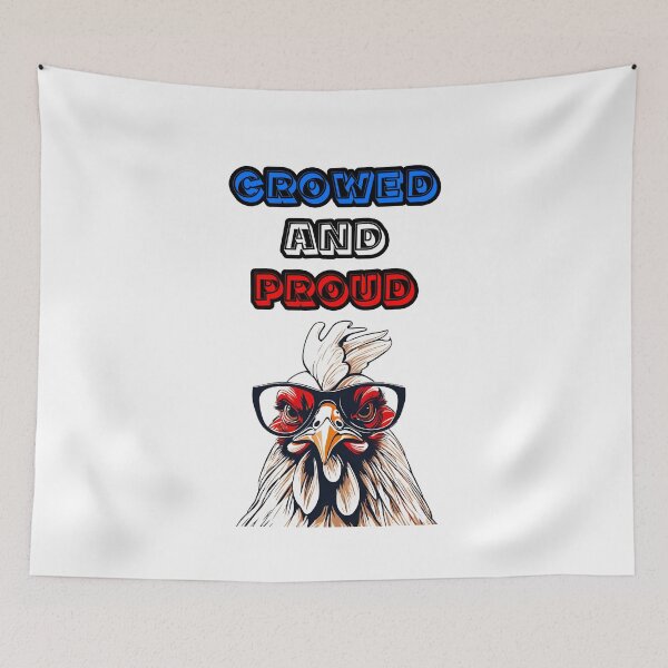 Item preview, Crowed and Proud - Rooster quotes 2 designed and sold by Tom-Johnson.