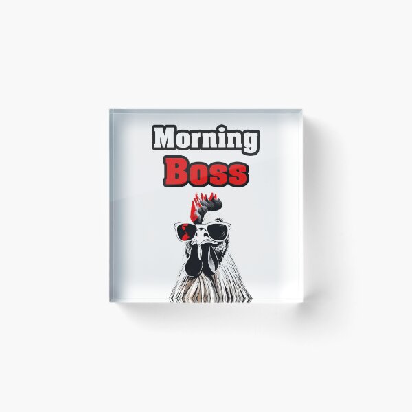 Item preview, Morning Boss - Rooster quotes 1 designed and sold by Tom-Johnson.