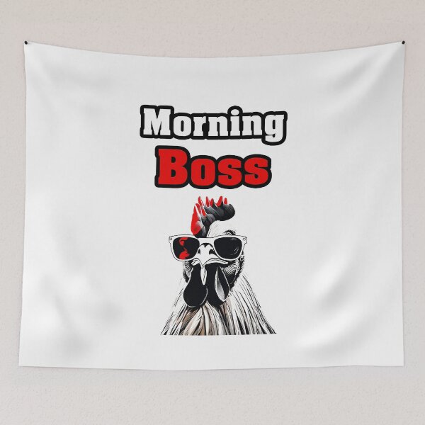Item preview, Morning Boss - Rooster quotes 1 designed and sold by Tom-Johnson.