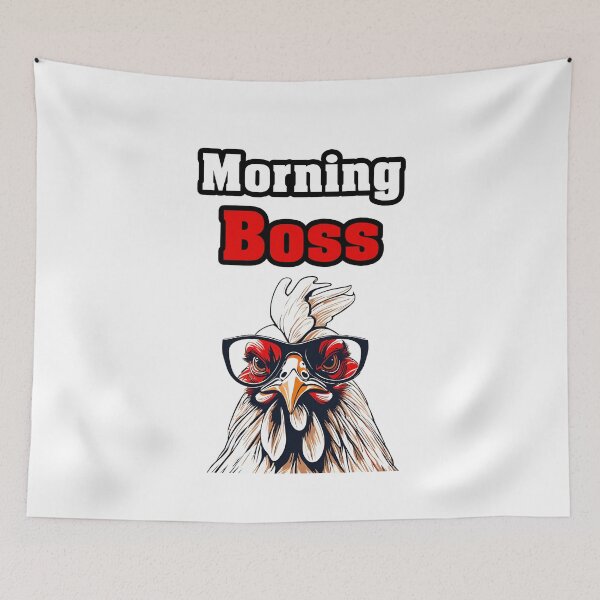 Item preview, Morning Boss - Rooster quotes 2 designed and sold by Tom-Johnson.
