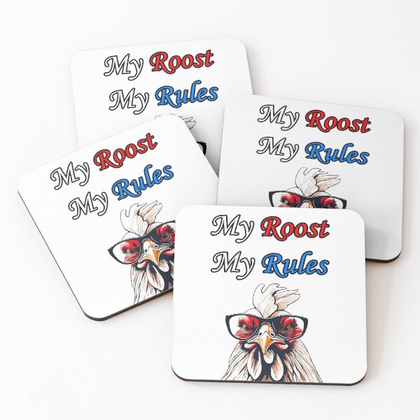 Item preview, My Roost, My Rules - Rooster quotes 1 designed and sold by Tom-Johnson.