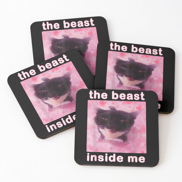 Item preview,  The Beast Inside Me - Funny Cat Meme - Ironic Dark Humor designed and sold by Damcoc.
