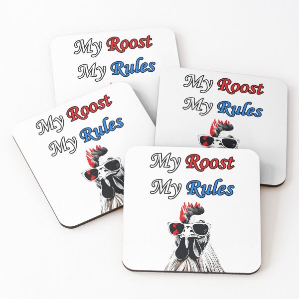 Item preview, My Roost, My Rules - Rooster quotes 2 designed and sold by Tom-Johnson.