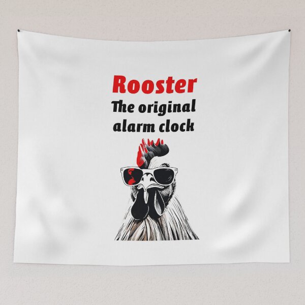 Item preview, Rooster The original alarm clock - Rooster quotes designed and sold by Tom-Johnson.