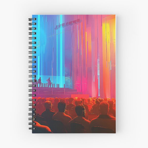 Item preview, Captivating Cryptocurrency Conference Speakers on Stage. designed and sold by CheerForGoods.
