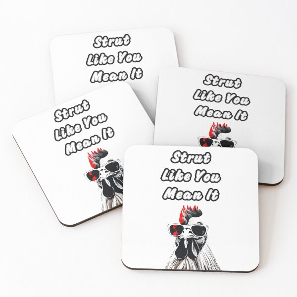 Item preview, Strut Like You Mean It - Rooster quotes 1 designed and sold by Tom-Johnson.