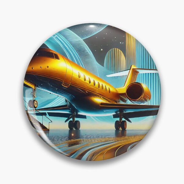 Artikelvorschau, Goldener Jet entworfen und verkauft von AwesomeDigiShop.
