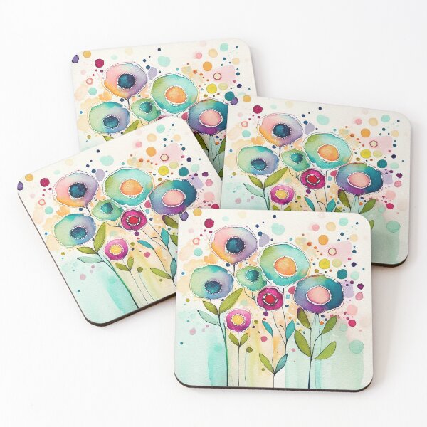 Item preview, Watercolour Flowers in the rain. designed and sold by Djarainj.