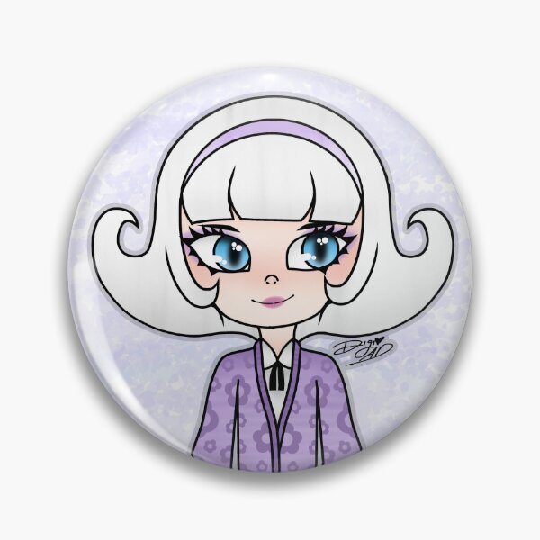 Item preview, LPS Littlest Pet Shop 1628 | Purple Flower Lady designed and sold by digidoodles.