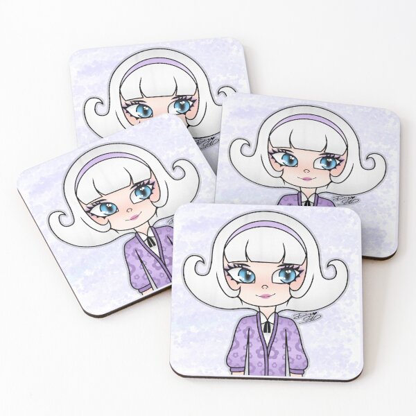 Item preview, LPS Littlest Pet Shop 1628 | Purple Flower Lady designed and sold by digidoodles.