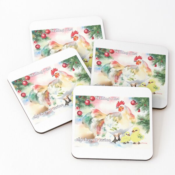 Item preview, Christmas chickens designed and sold by AliciaSanson.