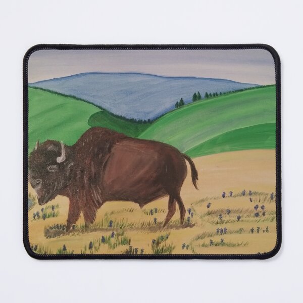 Item preview, Bison on the plains designed and sold by XOCH2024.
