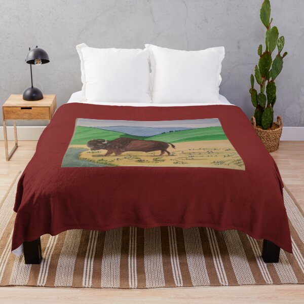 Item preview, Bison on the plains designed and sold by XOCH2024.