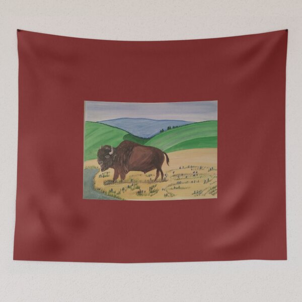 Item preview, Bison on the plains designed and sold by XOCH2024.
