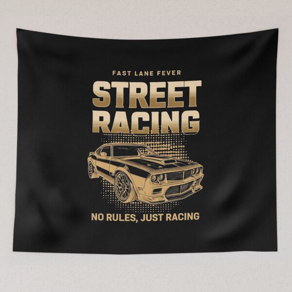 Item preview, Speed Demons: Adrenaline-Fueled Street Racing Art Design designed and sold by Colorful-Garden.