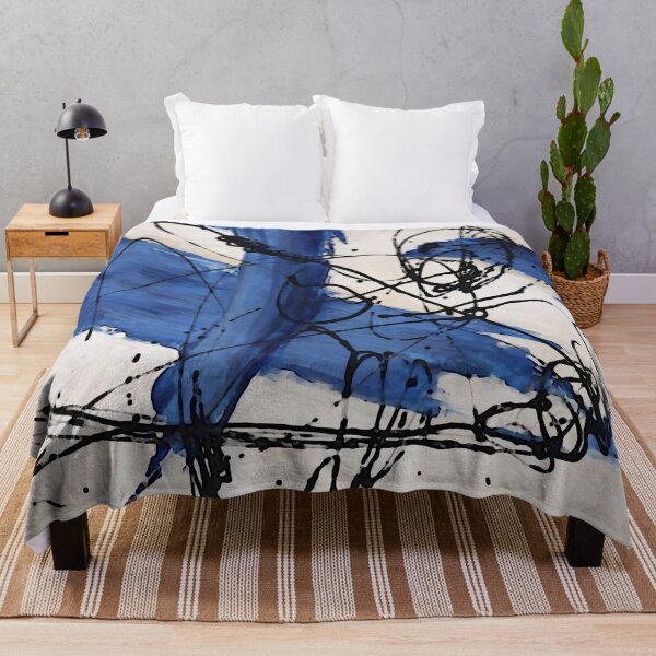 Item preview, Swirl Marks in Blue designed and sold by ViaARTfactory.