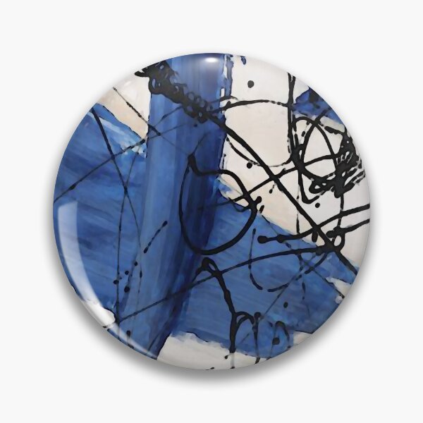 Item preview, Swirl Marks in Blue designed and sold by ViaARTfactory.