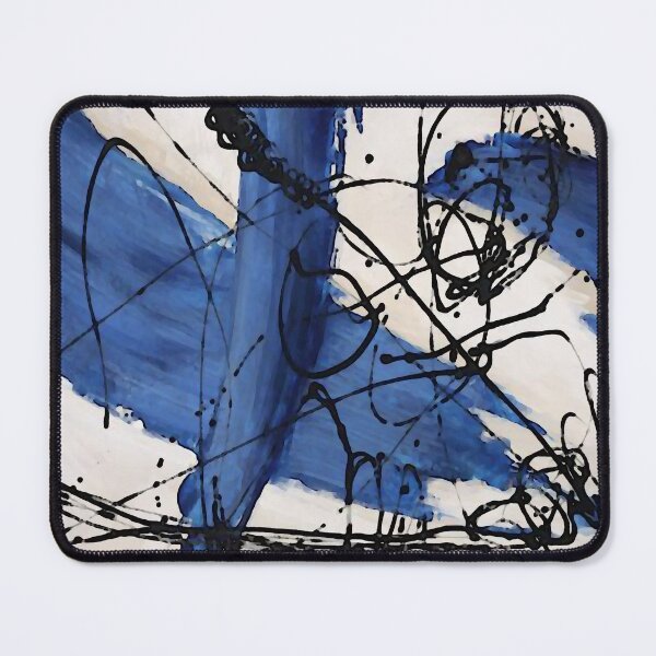 Item preview, Swirl Marks in Blue designed and sold by ViaARTfactory.