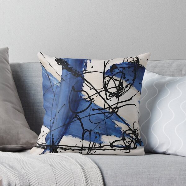 Item preview, Swirl Marks in Blue designed and sold by ViaARTfactory.