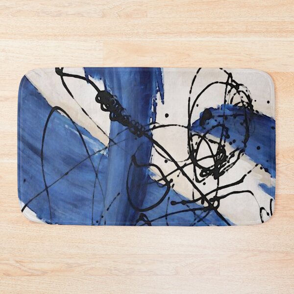 Item preview, Swirl Marks in Blue designed and sold by ViaARTfactory.
