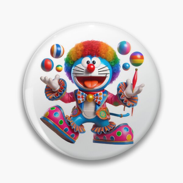 Item preview, 3D Doraemon Circus Clown Avatar Printable Digital Clipart | Sublimation designed and sold by mystic-brushes.