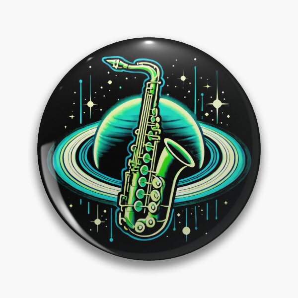 Item preview, Saturn’s Song And Neon Saxophone Glow designed and sold by SplashTastic.