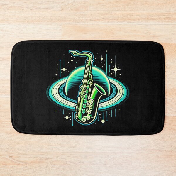 Item preview, Saturn’s Song And Neon Saxophone Glow designed and sold by SplashTastic.