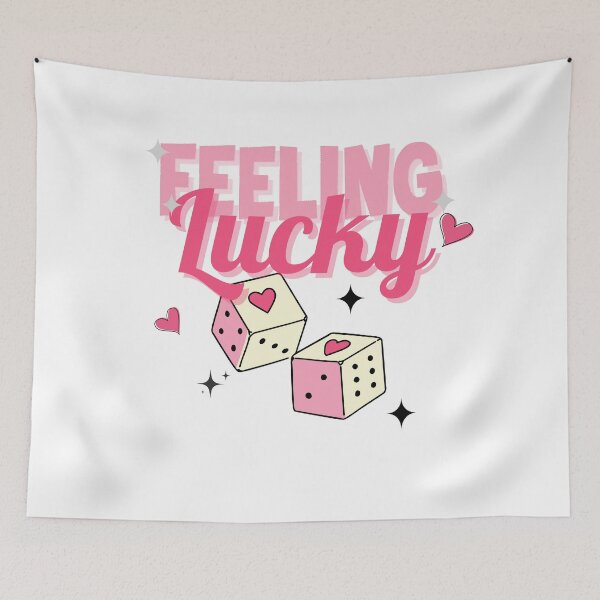 Item preview, Feeling Lucky Tee , Positive Tee, Lucky Tee, Pink Tee,Valentines Tee,  designed and sold by dinartanddesign.