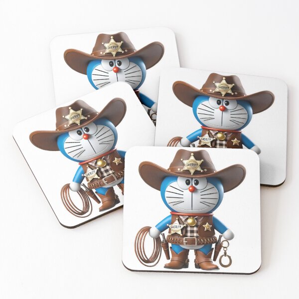 Item preview, 3D Doraemon Cowboy Sheriff Avatar Printable Digital Clipart | Sublimation designed and sold by mystic-brushes.