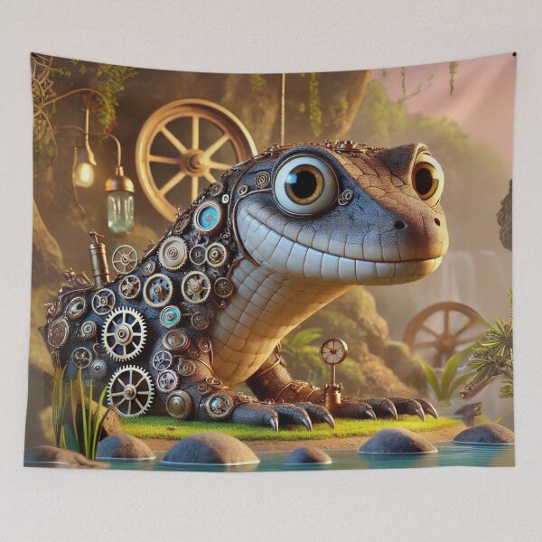 Item preview, Steampunk Nile Monitor designed and sold by Sillytoe.