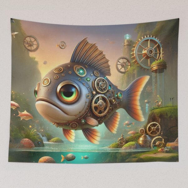 Item preview, Steampunk Nile Perch designed and sold by Sillytoe.