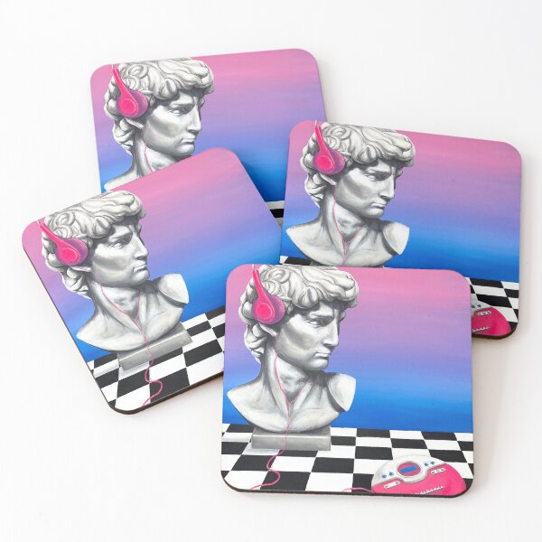 Item preview, Statue of David Retro Vaporwave Art designed and sold by KimberlynRenee.