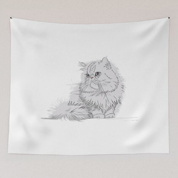 Item preview, Persian Cat Sketch designed and sold by Tomasz  Siennicki.