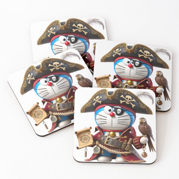 Item preview, 3D Doraemon Pirate Captain Avatar Printable Digital Clipart | Sublimation designed and sold by mystic-brushes.
