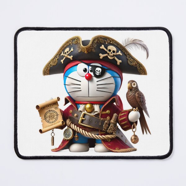 Item preview, 3D Doraemon Pirate Captain Avatar Printable Digital Clipart | Sublimation designed and sold by mystic-brushes.