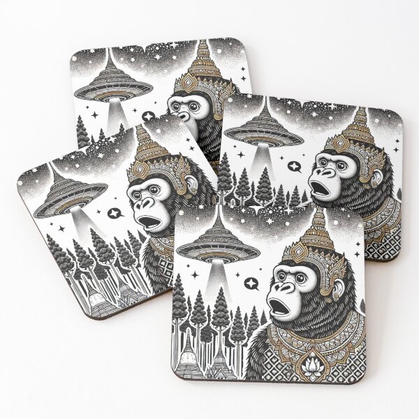 Item preview, Thai Mythical Gorilla Meets the Unknown designed and sold by AonTH9.